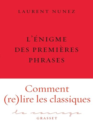 cover image of L'énigme des premières phrases